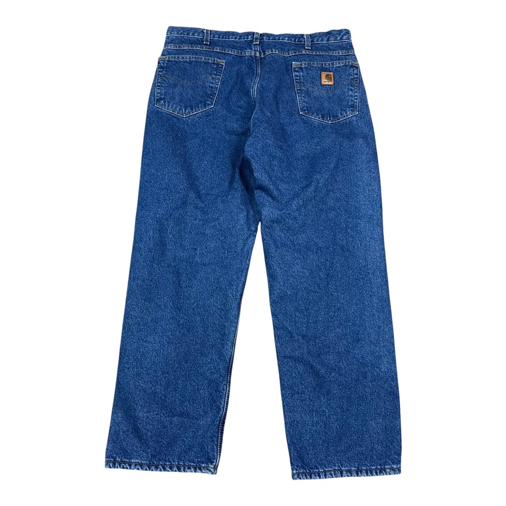 Carhartt B155 DST Relaxed Fit Fleece Lined Jeans Men's 38x30 (Fits 38x30 3/8)